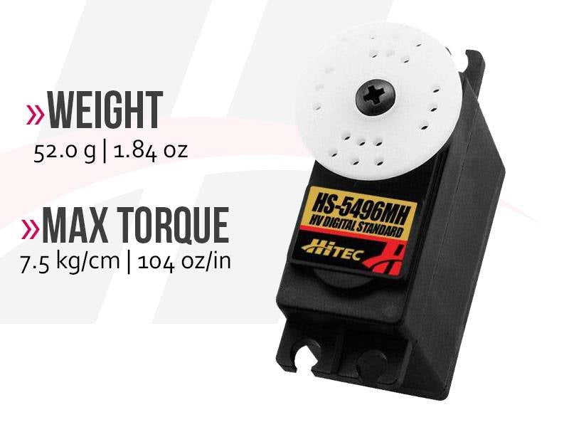 Hitec HS-5496MH Digital High Voltage (HV) High Torque Metal Gears Servo