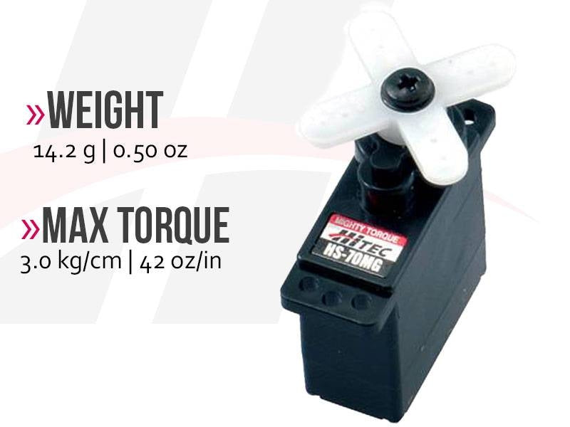 Hitec HS70MG Ultra Torque Metal Gear Feather Servo