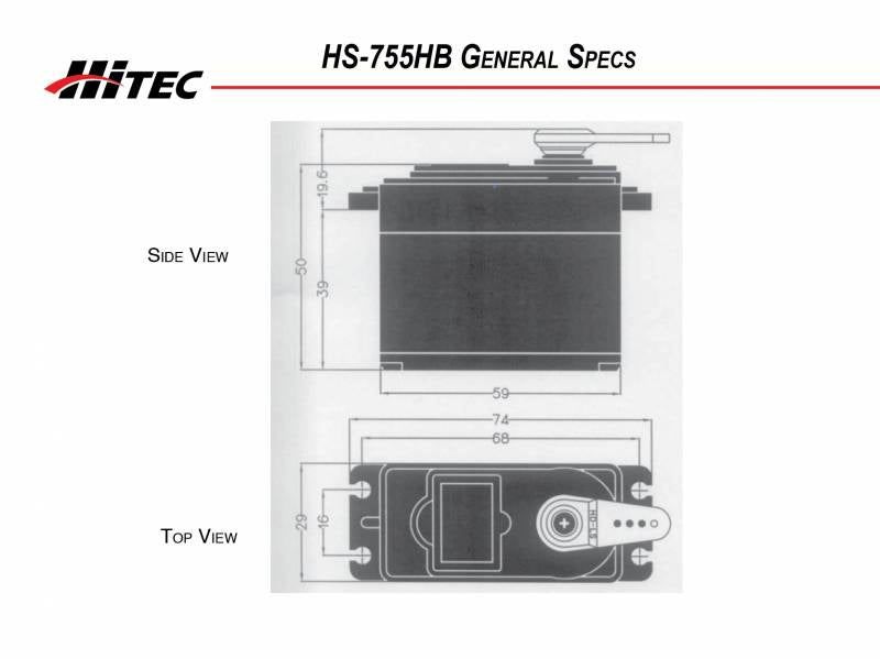 Hitec HS755HB Quarter Scale Karbonite Servo