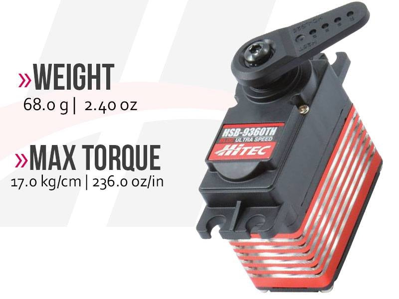 Hitec HSB9360TH Brushless High Voltage (HV) Ultra High Speed Servo 2220860