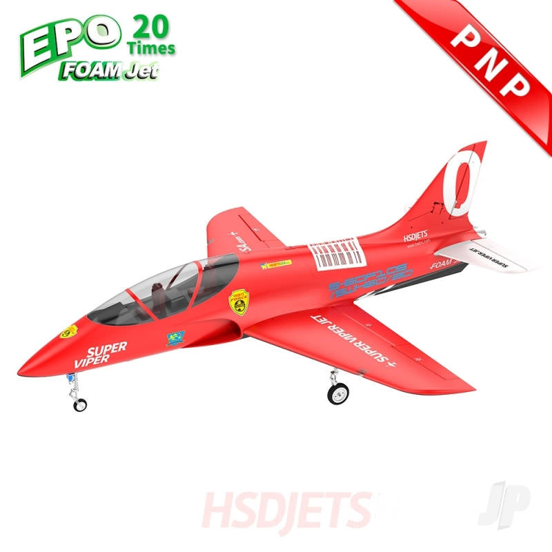 HSD Jets Super Viper 6kg Turbine Foam Jet, Red (PNP + Smoke, no turbine)