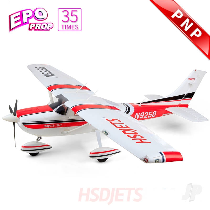 HSD Jets 2m Cessna 182 Red PNP 6S HSDA63010200