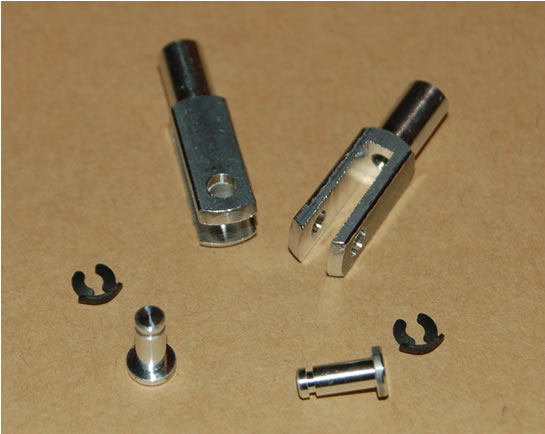 Aluminium Alloy Clevis M3 Pair