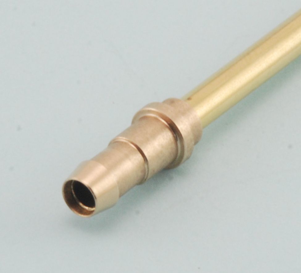 Super Flow Solder Barb Fitting -Suits (Pack 2) 5/32" (4mm) Brass Tube and 6mm Festo and XL Tygon Tubing from Intairco IAC-9112