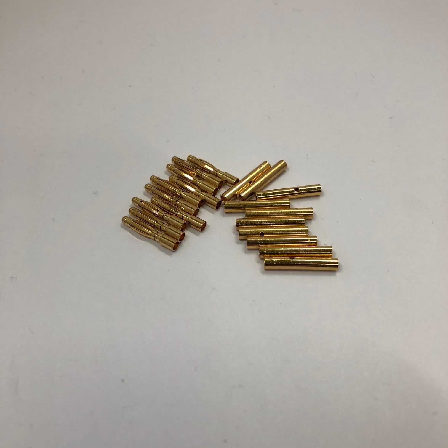 2mm Gold Bullet Connector Set - 10 Pairs