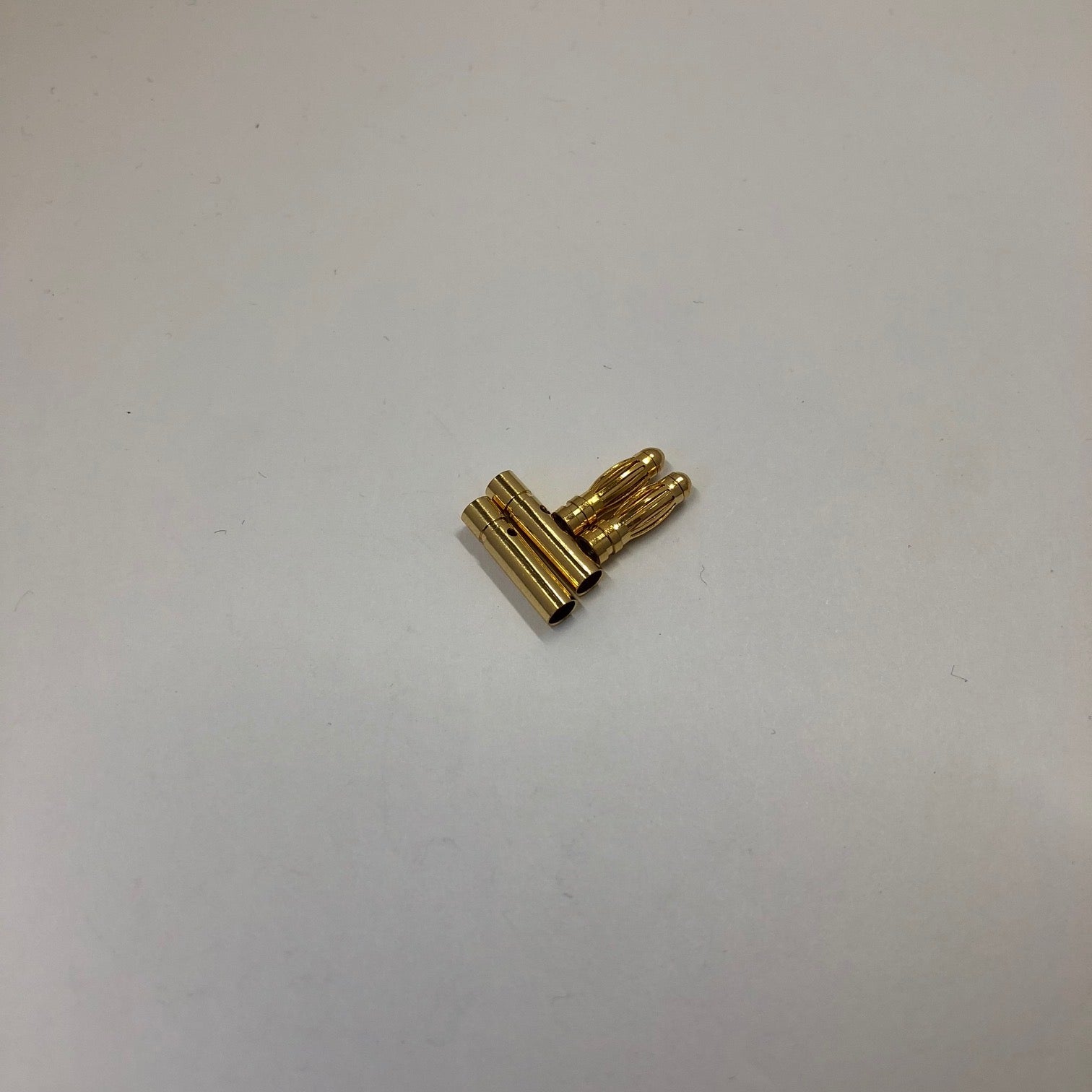 3mm Gold Bullet Connector Set - 2 Pairs