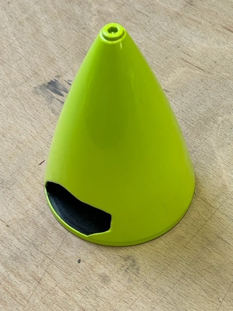 Pilot RC 3" Carbon Fibre Spinner (50cc - Green) PIL350