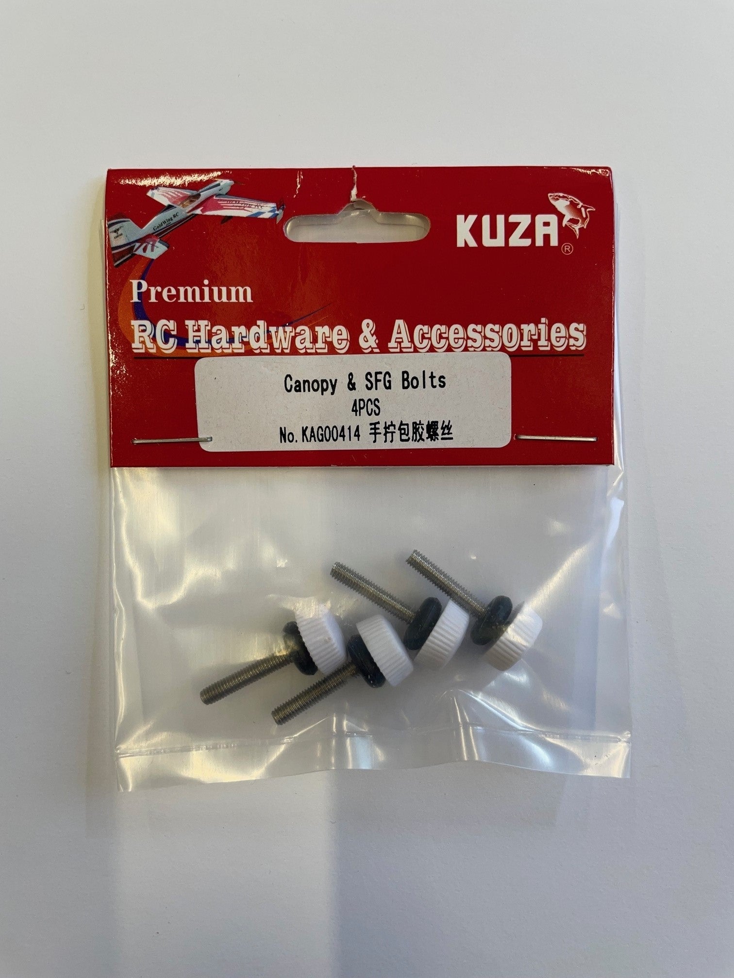 Kuza 3mm Canopy & SFG Bolts (4pcs) KAG00414