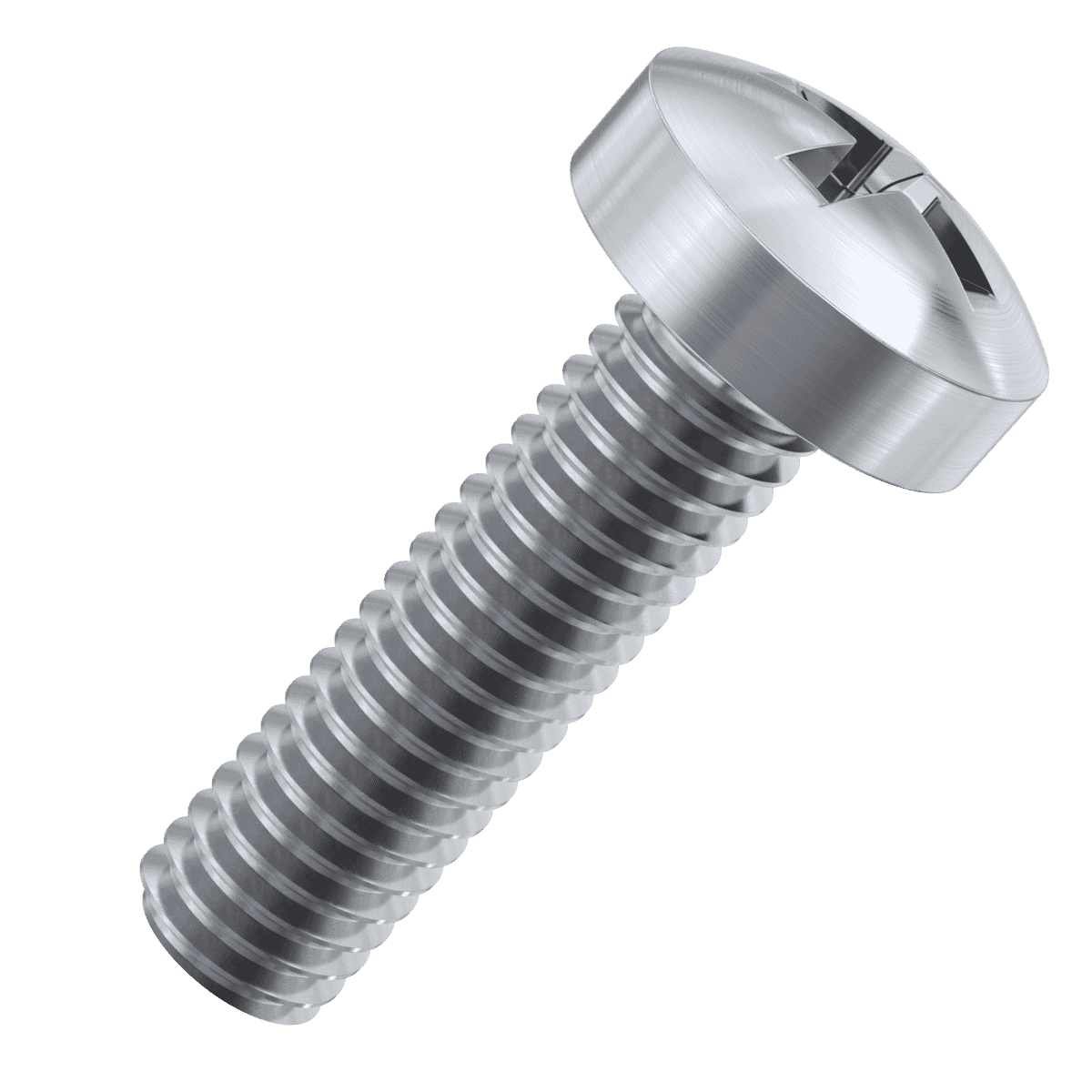 2-56 UNC x 3/4 inch Panhead Steel Bolts