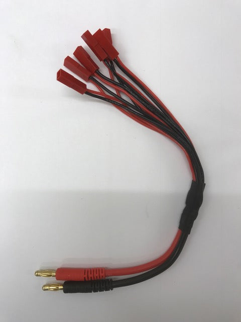 Parallel (x6) JST Red 2 Wire Parallel Charge Lead