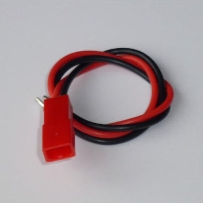 A female JST Mini connector with red and black cable coming out.