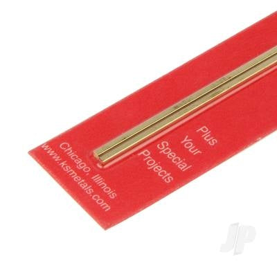 K&S 1/32x12in Square Bar Brass (2pcs) KNS815047