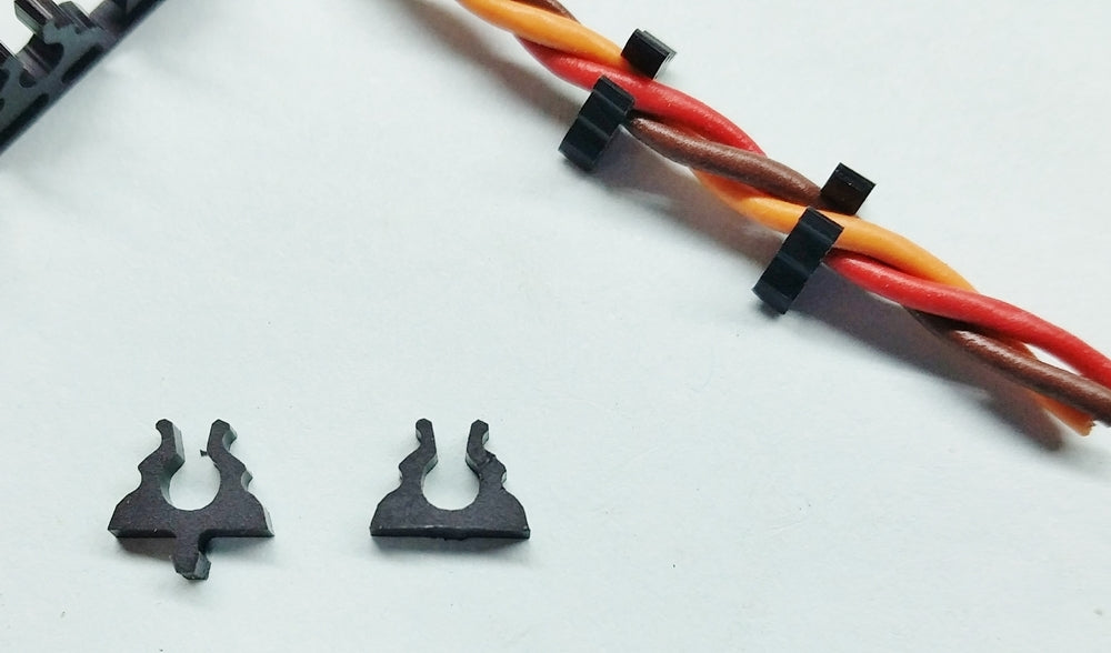 Cable Holder 3mm Single Black Click Holder from STV-Tech 012-03