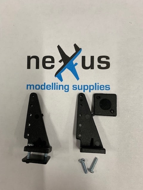 Large Control Horns Black 10-35 mm Long (2 Pack)