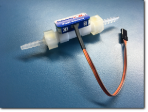 Live Telemetry Fuel Gauge for Combustion & Turbine Engines from Smoke Systems Fuel Sensor (L) 250 - 3000ml/min