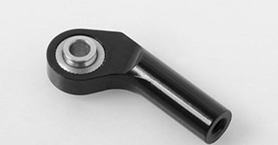 M3 Extended Offset Long Aluminum Rod Ends BLACK (Sold as Singles) NEX1701