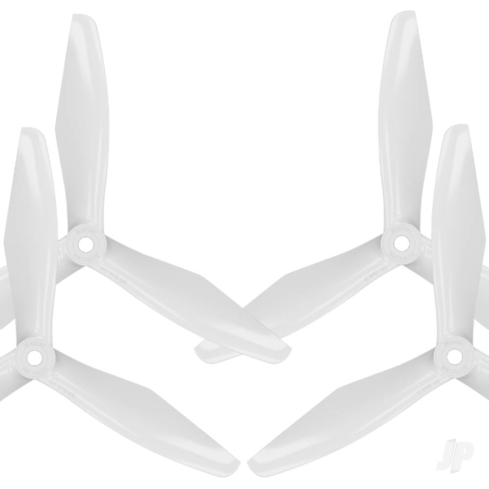 Master Airscrew 5x4.5 RS 3-Blade FPV Propeller Set x4 White MAS3R05X45SW4