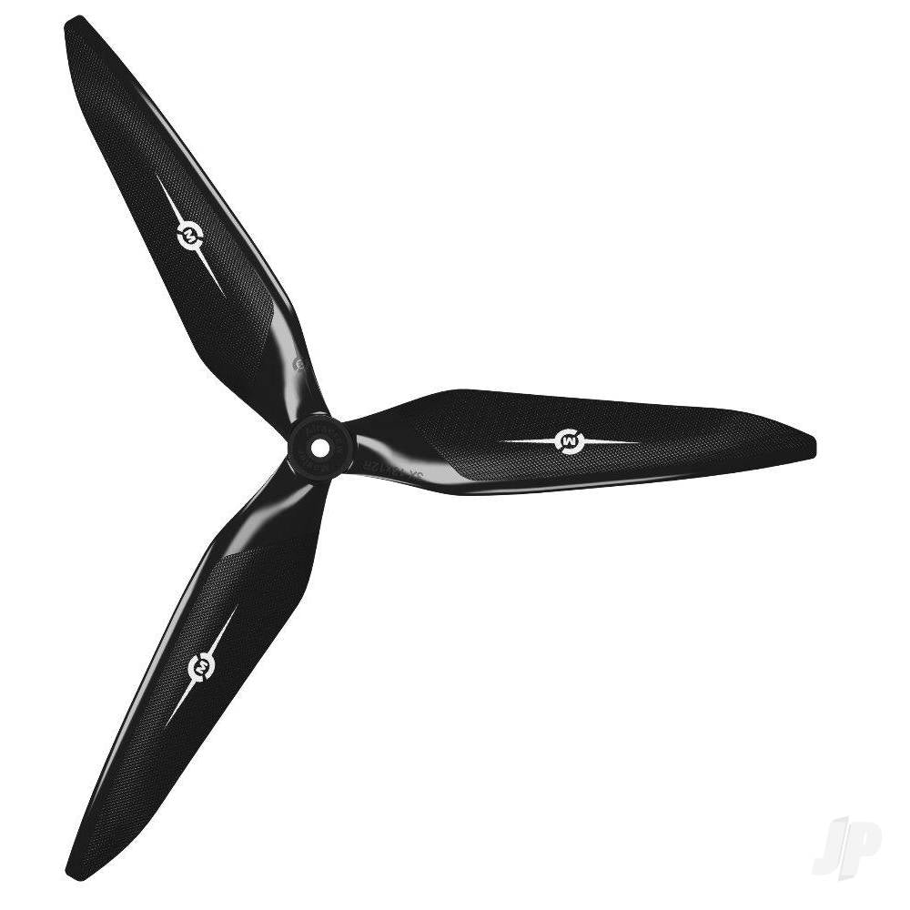 Master Airscrew 11x10 3X Power X-Class Giant Racing Drone Propeller (CW) Reverse/Pusher Black MAS3X11X10RB1