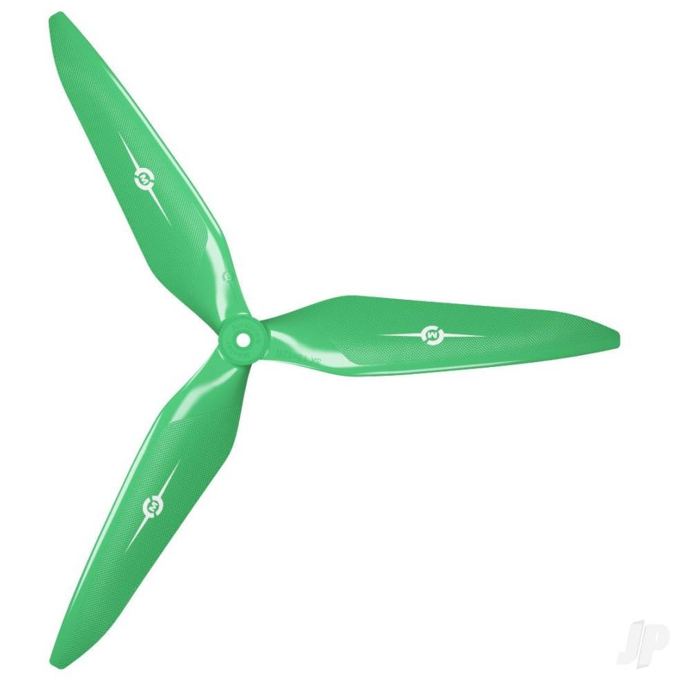 Master Airscrew 13x12 3X Power X-Class Giant Racing Drone Propeller (CW) Reverse/Pusher Green MAS3X13X12RG1