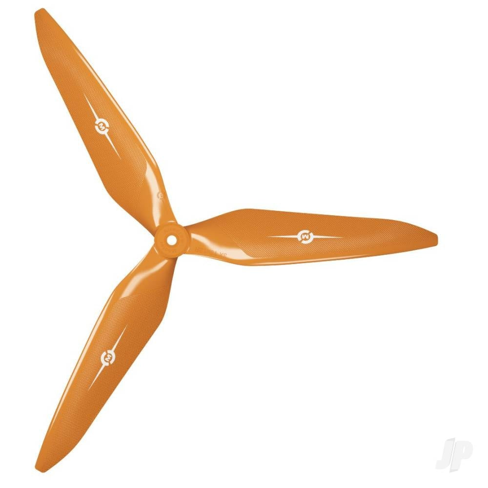 Master Airscrew 13x12 3X Power X-Class Giant Racing Drone Propeller (CW) Reverse/Pusher Orange MAS3X13X12RO1