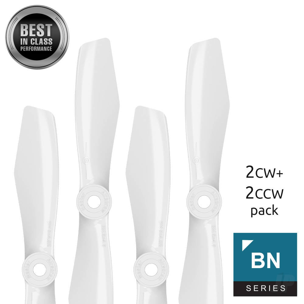 Master Airscrew 5x4.5 BN-FPV Bullnose Propeller Set 4x White MASBN05X45SW4