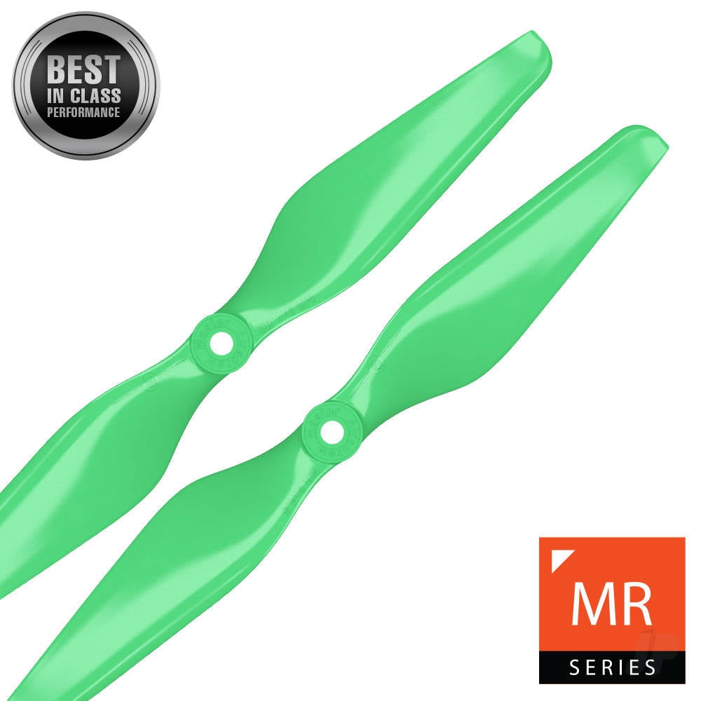 Master Airscrew 10x4.5 MR Propeller Set 2x Green MASMR10X45SG2