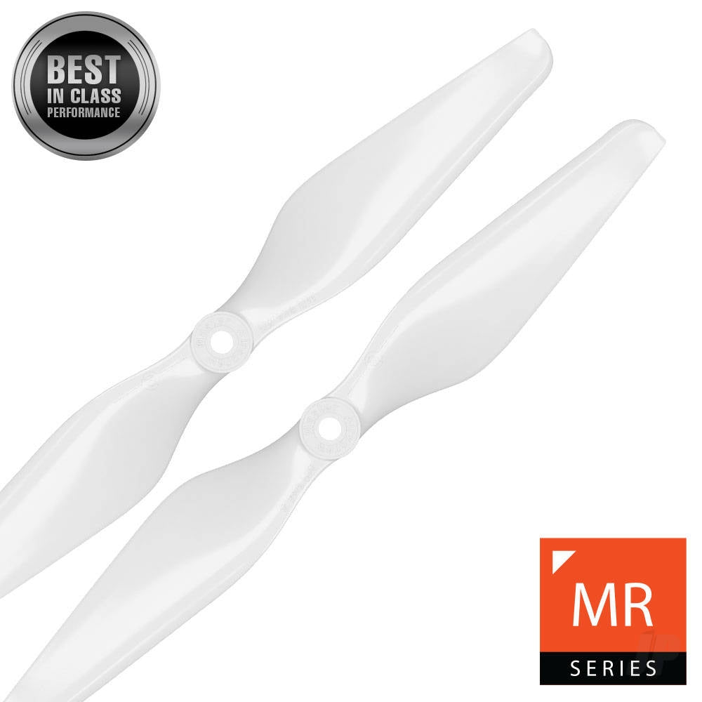 Master Airscrew 11x4.5 MR Propeller Set x2 White MASMR11X45SW2