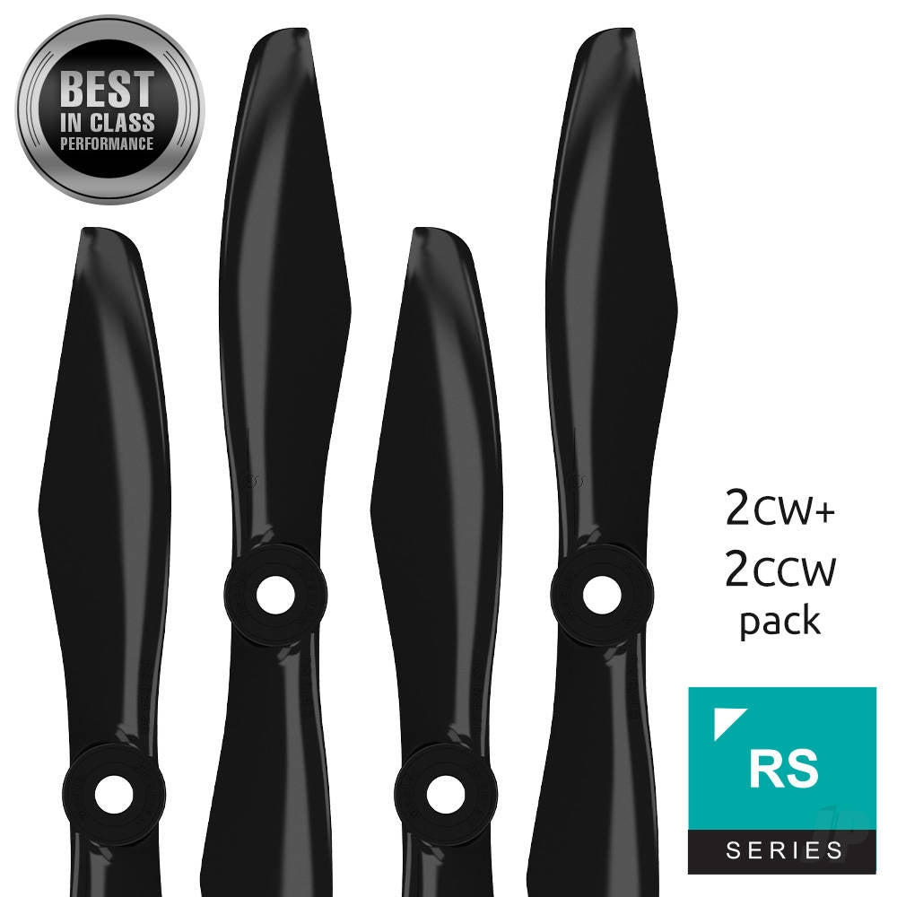 Master Airscrew 5x4.5 RS-FPV Racing Propeller Set 4x Black MASRS05X45SB4