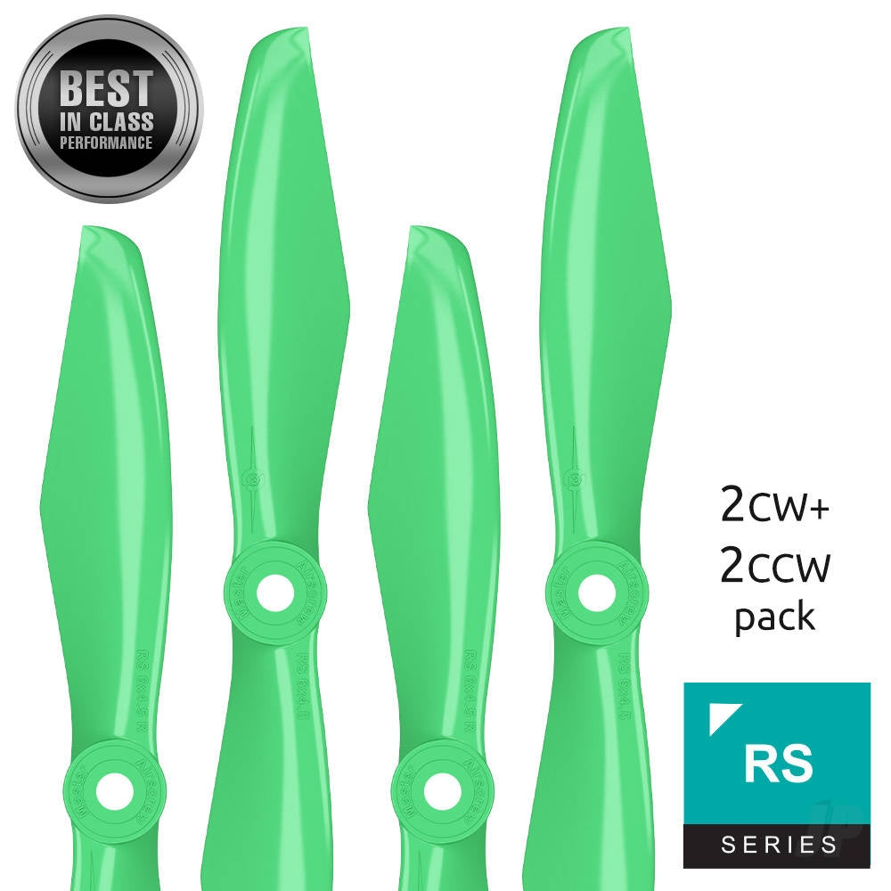 Master Airscrew 5x4.5 RS-FPV Racing Propeller Set 4x Green MASRS05X45SG4