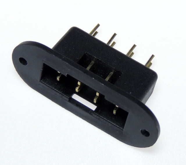 MPX Connector Moulded 8 Pin Socket Black - Male