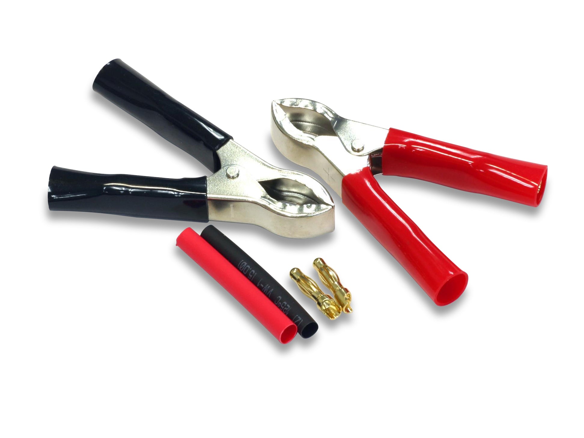 Logic RC Croc Clips w/4mm Gold Connector. Pr