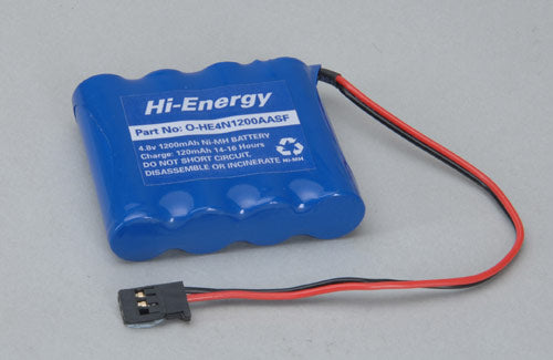 Hi-Energy 4.8v 1200mAh NiMH RX Pack Flat