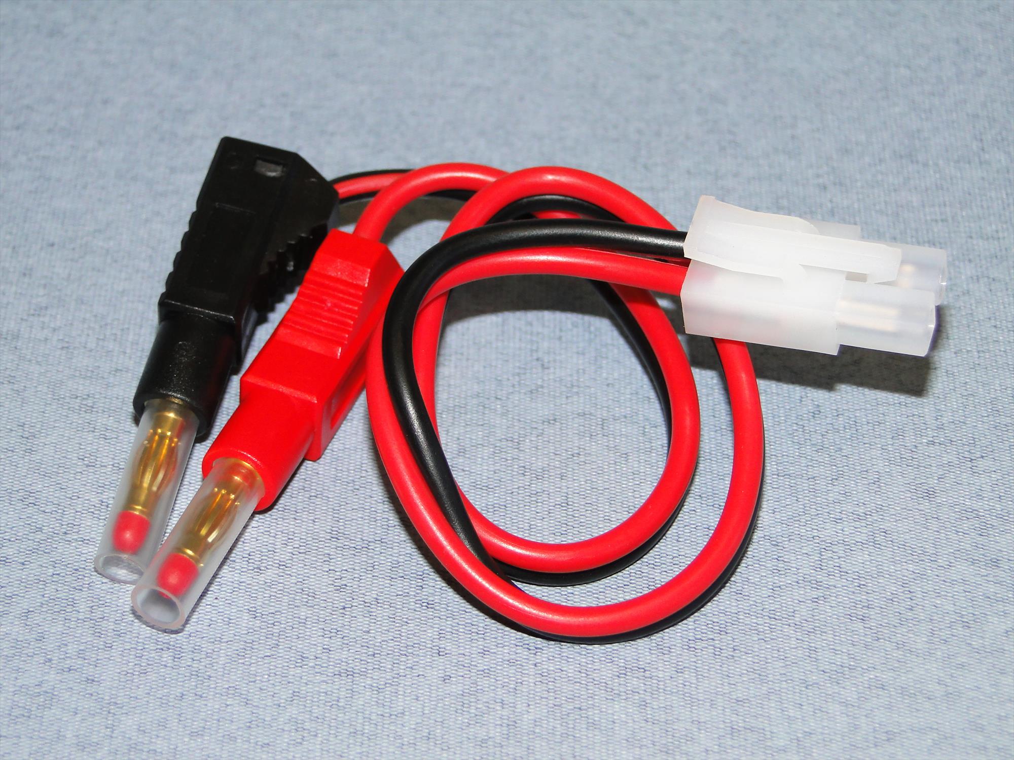 Logic RC Charge Lead : 4mm~Std Tamiya O-LGL-CLTAM