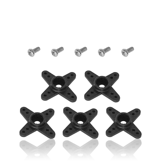 MKS Plastic Cross Servo Horn Package (L: 13/14/18/19 mm) For HV69