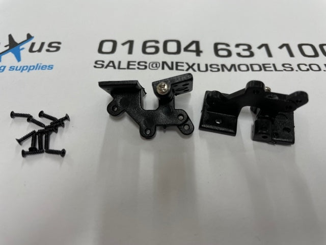Offset Door Hinges 30 x 16mm PK2 Black X2003
