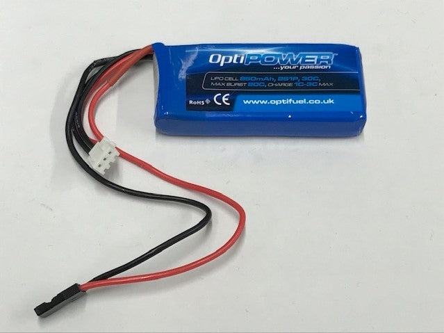 Optipower LiPo Battery 850mAh 2S 30C OPR8502S
