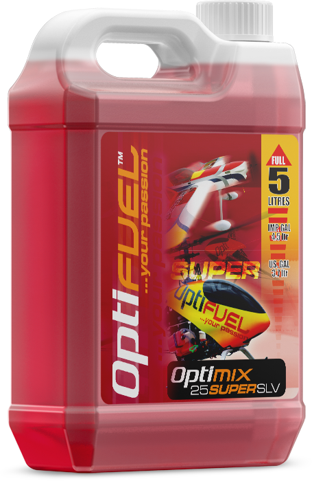 Optifuel Optimix 25 Super SLV Acro Flyer Nitro Glow Fuel 5L OH2522SLK
