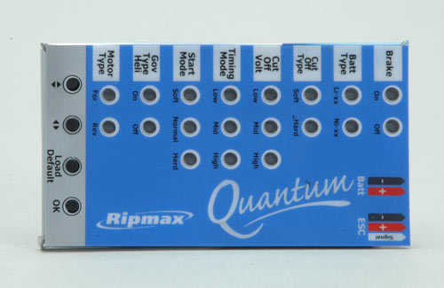 Ripmax Quantum II ESC Program Card P-QPCD