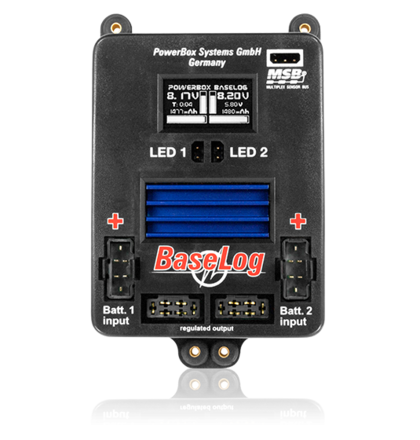 PowerBox BaseLog 3410 with MPX - MPX & MPX - JR Leads