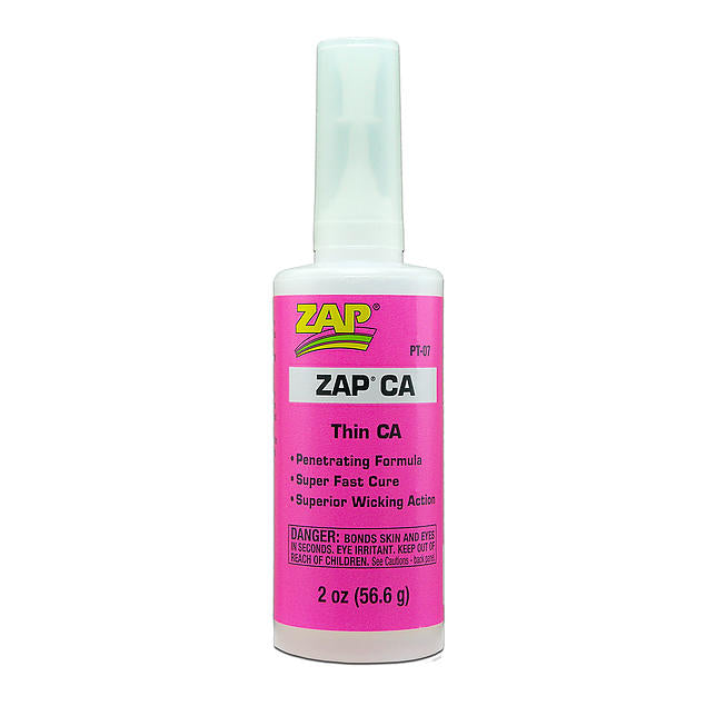 ZAP Cyanoacrylate Thin CA 2 oz. PT-07