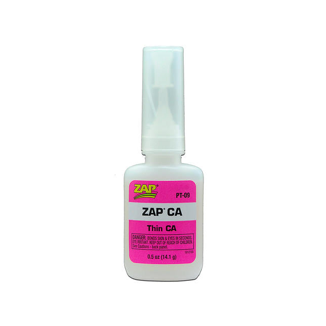 ZAP Cyanoacrylate Thin CA 1/2 oz. PT-09