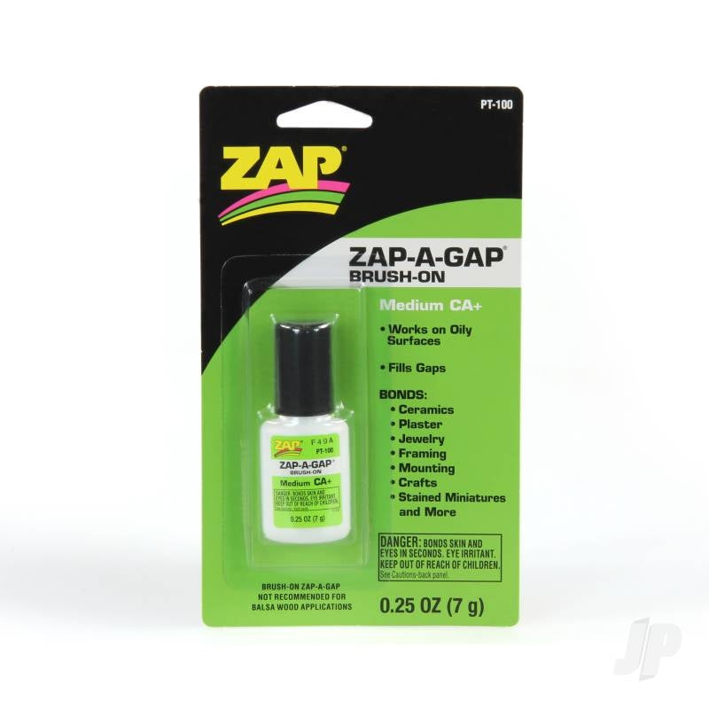 ZAP PT100 Zap-A-Gap Medium CA+ Brush On 1/4oz Bottle (medium)