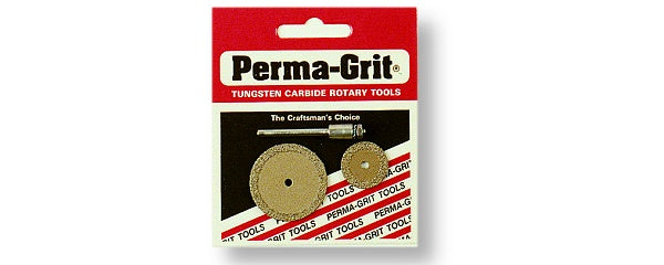 Perma-Grit Cutting Discs 19mm & 32mm diam + Arbor RD3 PermaGrit