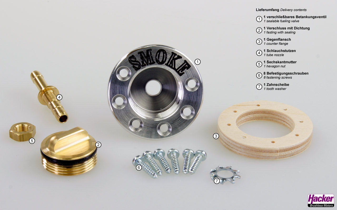Refueling Valve for SMOKE with Lockable Cap By Hacker 10108418