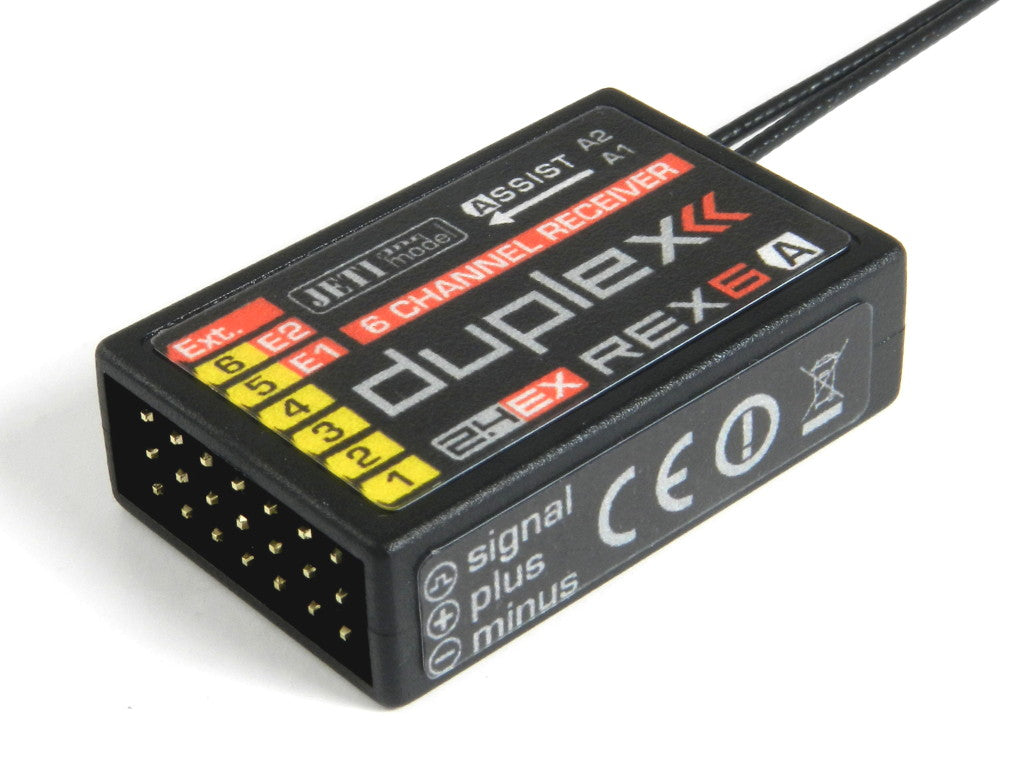 Jeti Duplex 2.4EX Receiver REX 6 Assist JDEX-RR6A