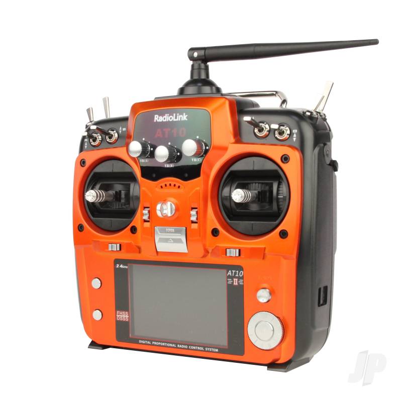 RadioLink AT10 2.4GHz 12 Channel Transmitter (Mode 2) (Orange) w/ Receiver