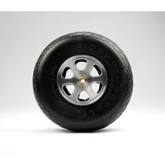 obart Aluminium Wheel 6 Spoke Hub Including 3.5" & Straight Tread Tyre 138D614 + U350 Tyre