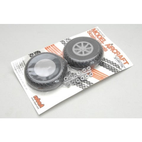 Robart Scale Wheel Diamond Tread 2.75" Pair RB132