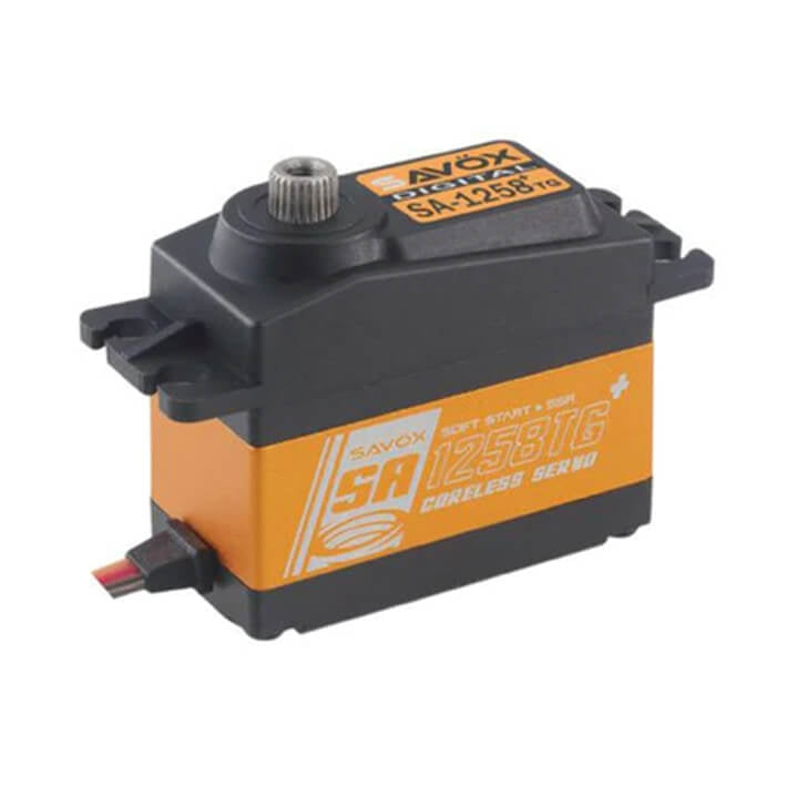 Savox SA-1258TG+ Standard Size Coreless Digital Servo with Soft Start, 0.08s/12kg@6v SA1258TGP