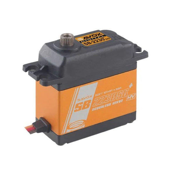 Savox SB-2230SG+ High Voltage Brushless Digital Servo (Tall) With Soft Start 0.11s/55kg@8.4v SB2230SGP